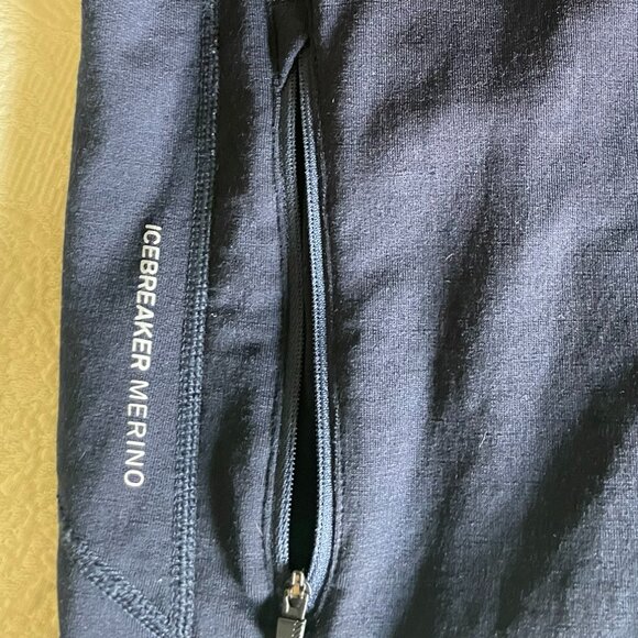 Icebreaker Merino Wool Men's XL Blue Hoodie - Picture 6 of 7